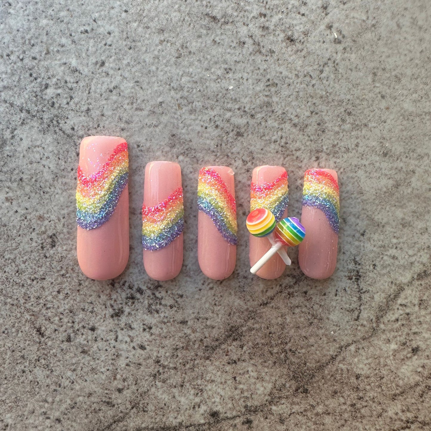 Rainbow Lollipops